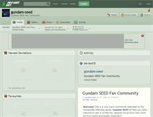 Tablet Screenshot of gundam-seed.deviantart.com