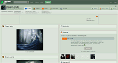 Desktop Screenshot of modern-myth.deviantart.com
