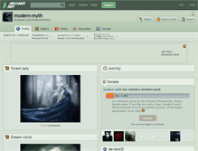 Tablet Screenshot of modern-myth.deviantart.com