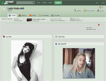 Tablet Screenshot of lady-vudu-doll.deviantart.com