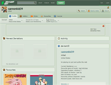 Tablet Screenshot of cannonkid39.deviantart.com