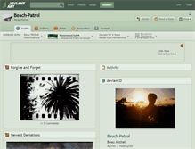 Tablet Screenshot of beach-patrol.deviantart.com