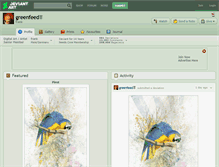Tablet Screenshot of greenfeed.deviantart.com