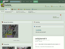 Tablet Screenshot of cackletta.deviantart.com