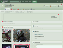 Tablet Screenshot of princezaleona.deviantart.com