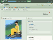 Tablet Screenshot of fa-mulan.deviantart.com