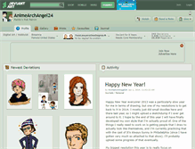 Tablet Screenshot of animearchangel24.deviantart.com