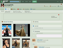 Tablet Screenshot of powergirl070.deviantart.com