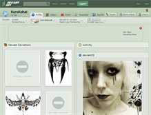 Tablet Screenshot of kurokohai.deviantart.com