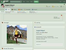 Tablet Screenshot of iroppoi-miyavi.deviantart.com