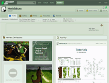 Tablet Screenshot of nexissakura.deviantart.com