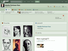 Tablet Screenshot of natalie-portman-fans.deviantart.com