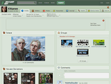 Tablet Screenshot of kittanee.deviantart.com