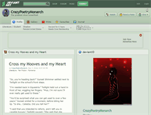 Tablet Screenshot of crazypoetrymonarch.deviantart.com