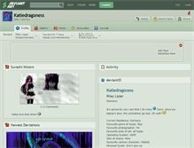 Tablet Screenshot of katiedragoness.deviantart.com