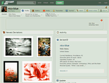 Tablet Screenshot of nico-blue.deviantart.com