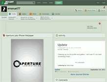 Tablet Screenshot of emanuel77.deviantart.com