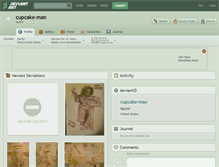 Tablet Screenshot of cupcake-man.deviantart.com