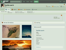 Tablet Screenshot of kardia-suavis.deviantart.com