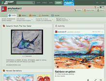 Tablet Screenshot of amyhooton.deviantart.com