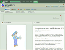 Tablet Screenshot of nutcase71733.deviantart.com