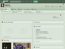 Tablet Screenshot of fegelein.deviantart.com