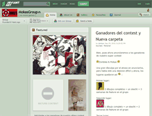 Tablet Screenshot of mokasgroup.deviantart.com