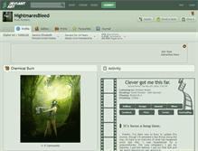 Tablet Screenshot of nightmaresbleed.deviantart.com