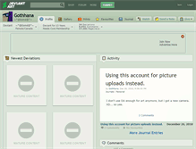 Tablet Screenshot of gothhana.deviantart.com