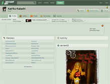 Tablet Screenshot of kairiku-kakashi.deviantart.com