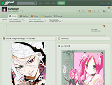 Tablet Screenshot of kuromigrl.deviantart.com