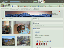 Tablet Screenshot of adri629.deviantart.com