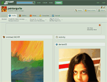 Tablet Screenshot of paintergurlie.deviantart.com
