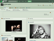 Tablet Screenshot of broken-glass.deviantart.com