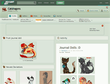 Tablet Screenshot of catdragons.deviantart.com