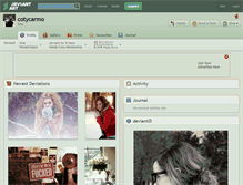 Tablet Screenshot of cotycarmo.deviantart.com