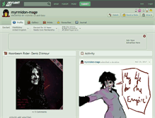 Tablet Screenshot of myrmidon-mage.deviantart.com