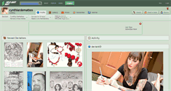 Desktop Screenshot of cynthiardematteo.deviantart.com