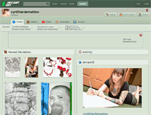 Tablet Screenshot of cynthiardematteo.deviantart.com