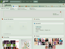 Tablet Screenshot of lakxxzzz.deviantart.com