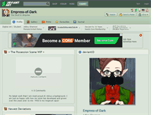 Tablet Screenshot of empress-of-dark.deviantart.com