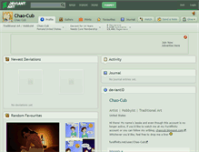 Tablet Screenshot of chao-cub.deviantart.com