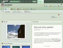 Tablet Screenshot of moonraider.deviantart.com