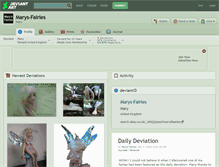 Tablet Screenshot of marys-fairies.deviantart.com