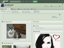Tablet Screenshot of powdercloud.deviantart.com