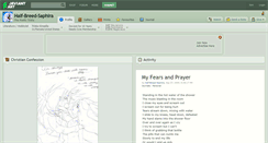 Desktop Screenshot of half-breed-saphira.deviantart.com