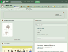 Tablet Screenshot of data-chan.deviantart.com