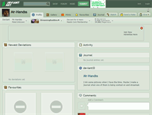 Tablet Screenshot of mr-handss.deviantart.com