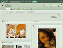 Tablet Screenshot of daniikinz.deviantart.com