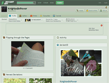 Tablet Screenshot of knightedinpower.deviantart.com